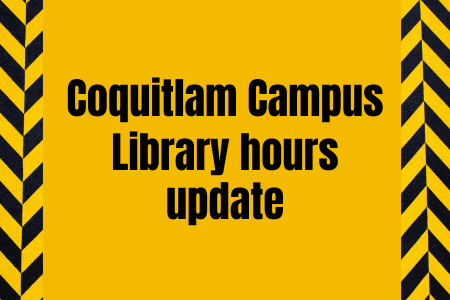 Coquitlam Campus Library hours update