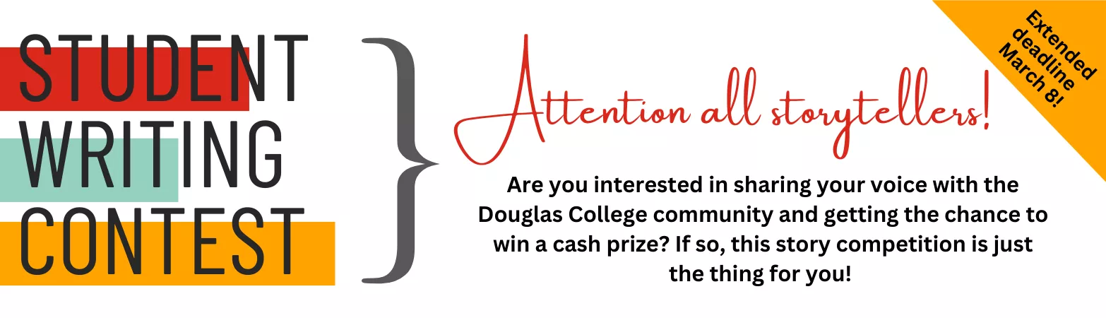 Student writing contest: extended deadline Sunday, March 8